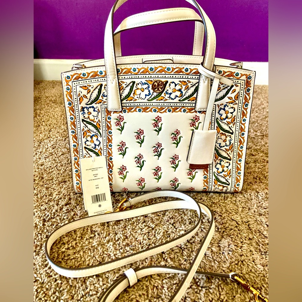 🪻NWT!🪻 Floral Tory Burch Satchel